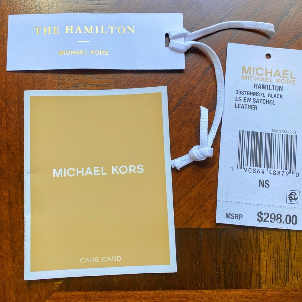 Michael Kors New Hamilton Traveler Black Handbag - Picture 10 of 10